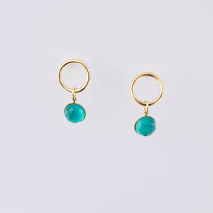 Boucles d'oreilles anneau POM