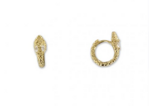 Boucles d'oreilles - mini créoles serpent