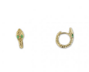Boucles d'oreilles - mini créoles serpent