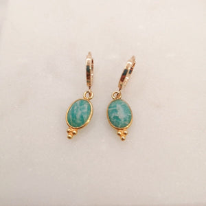 Boucle créole Bindi - Pierres semi précieuses