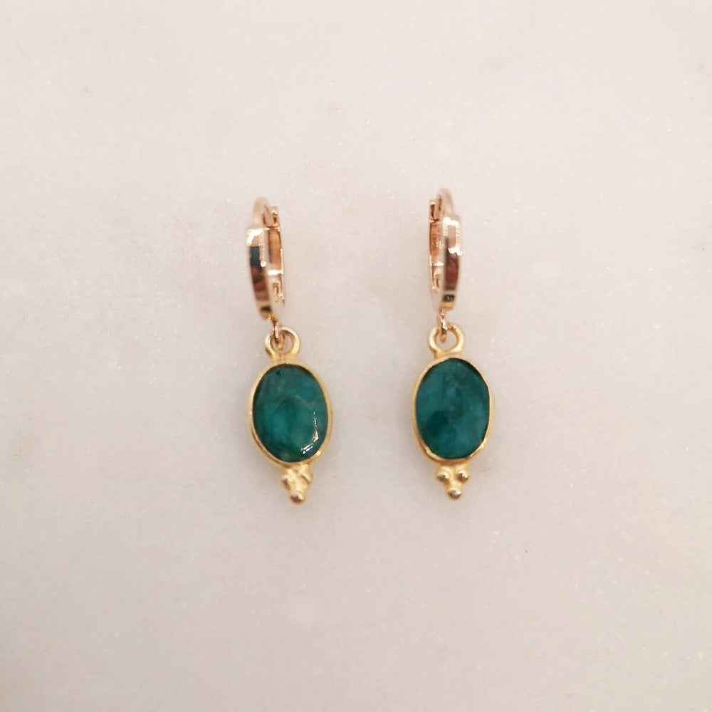 Boucle créole Bindi - Pierres semi précieuses