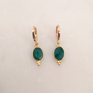 Boucle créole Bindi - Pierres semi précieuses