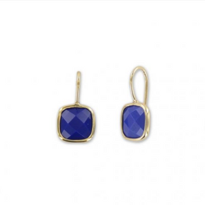 Boucles d'oreilles Pierre sertie - bleu royal
