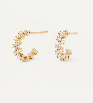 Boucles d'oreilles Little Crown - or