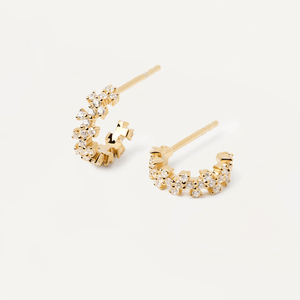 Boucles d'oreilles Little Crown - or