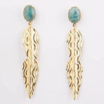 Boucles d'oreilles Adèle - Jaspe Vert