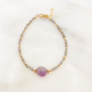 Bracelet Ametista - Labradorite et Améthyste