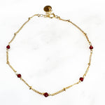 Bracelet Satellite - Grenat