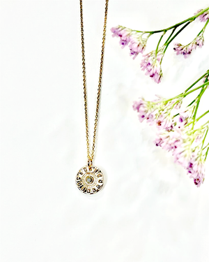 Collier femme - Palqué or - Collier - Médaillon - Labradorite - Bobart Bijoux