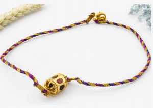 Collier talisman tourmalines et diamants diaperis