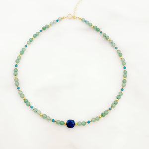 Collier Kali - Aventurine et Apatite