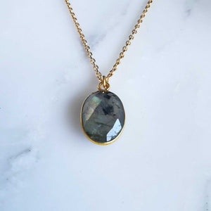 Collier Flora - Labradorite