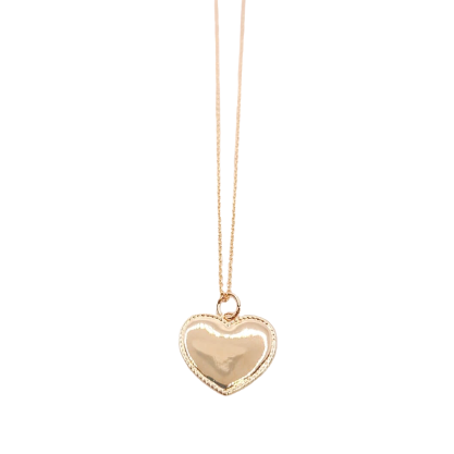 Collier Giulia - pendentif coeur - Bijoux plaqué or