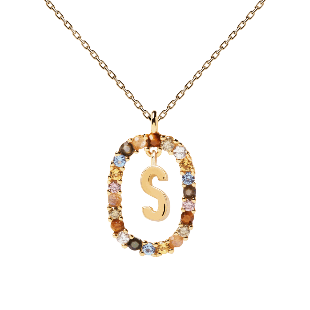 Collier Lettre S - PD PAOLA Jewelry - bijoux or