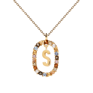 Collier Lettre S - PD PAOLA Jewelry - bijoux or