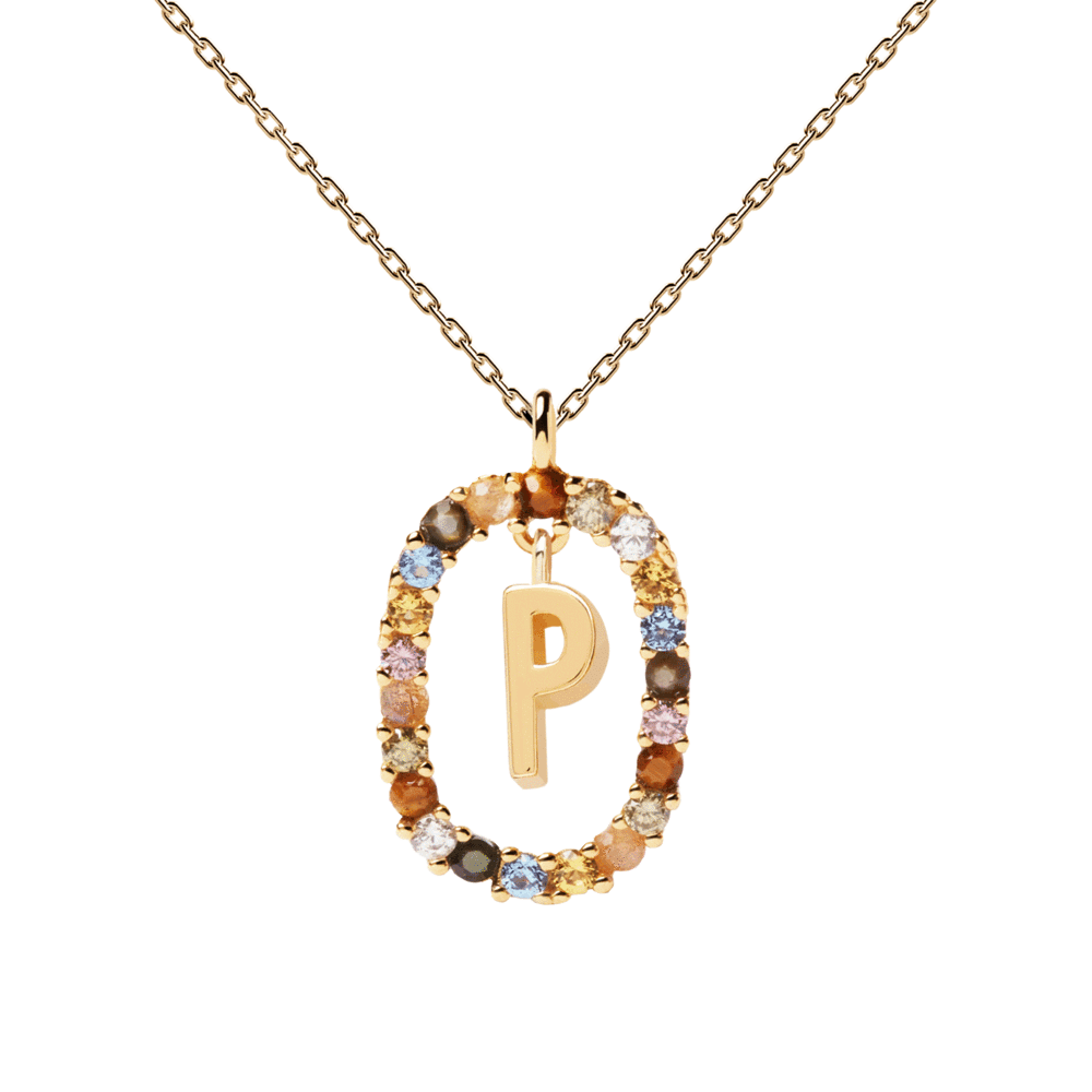 Collier Lettre P - PD PAOLA Jewelry - bijoux or