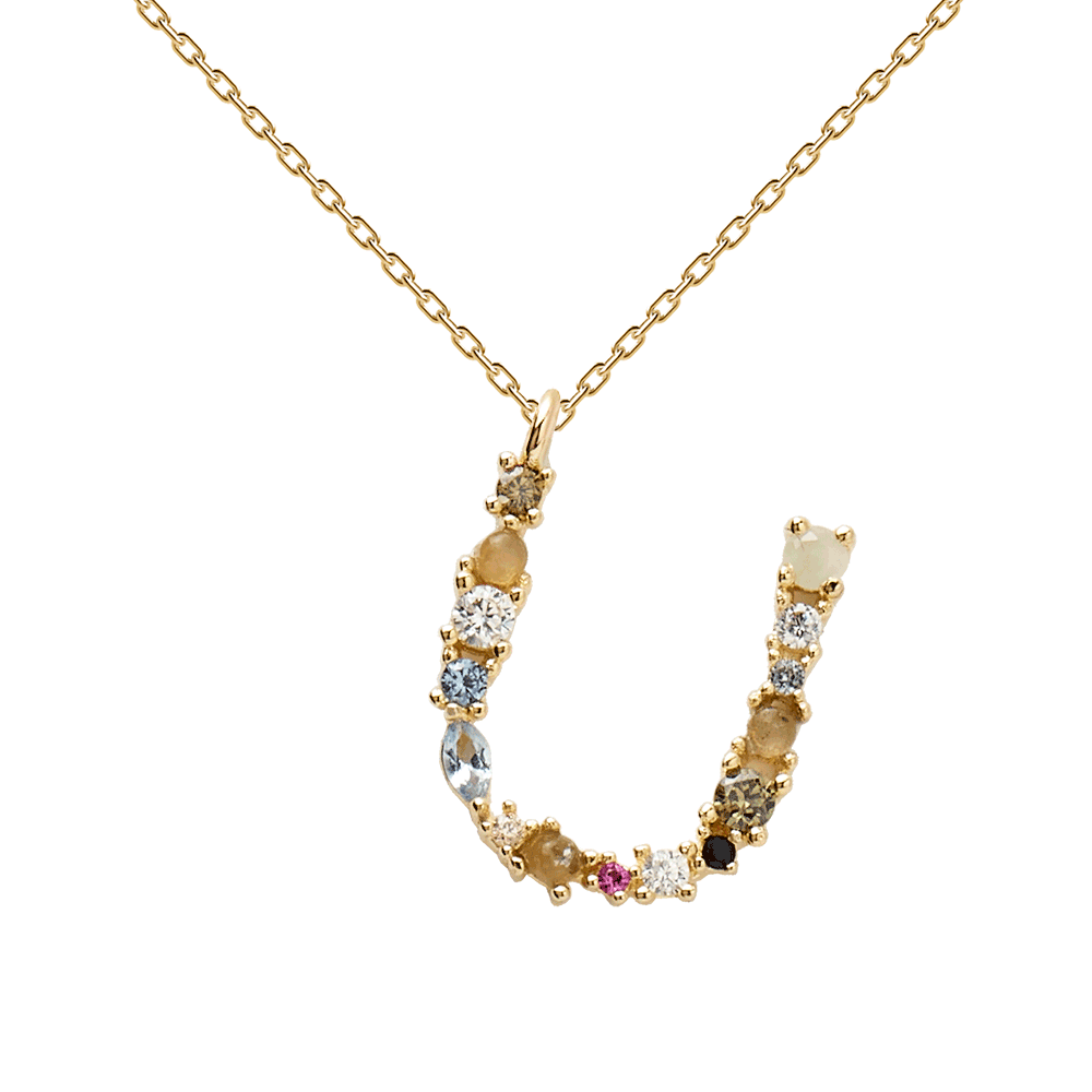 Collier Lettre U - collection I am  - PD paola bijoux Paris