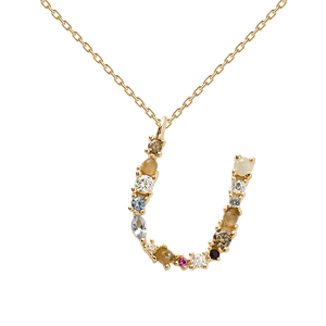 Collier Lettre U - collection I am  - PD paola bijoux Paris