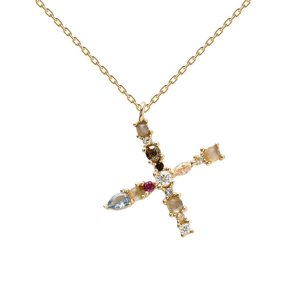 Collier Lettre X - collection I am - PD paola bijoux Paris