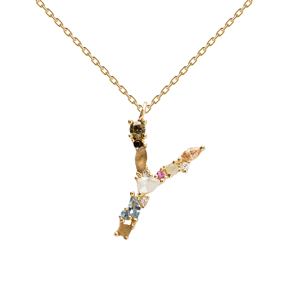 Collier Lettre Y - collection I am - PD paola bijoux Paris