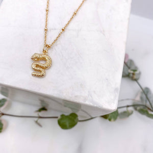 Collier Serpent - chaîne bille