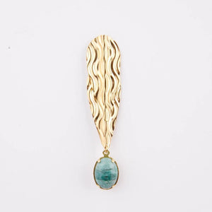 Boucles oreilles EVA KRYSTAL longue et pendantes jaspe
