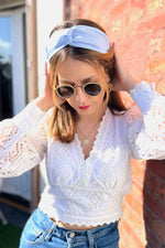 Headband Femme - Headband Bleu - Accessoire Cheveux - Accessoire Pour Cheveux - Headband - Bandeau Cheveux - Bandeau À Rayure - Bandeau Femme - Laure Derrey - Bobart Bijoux
