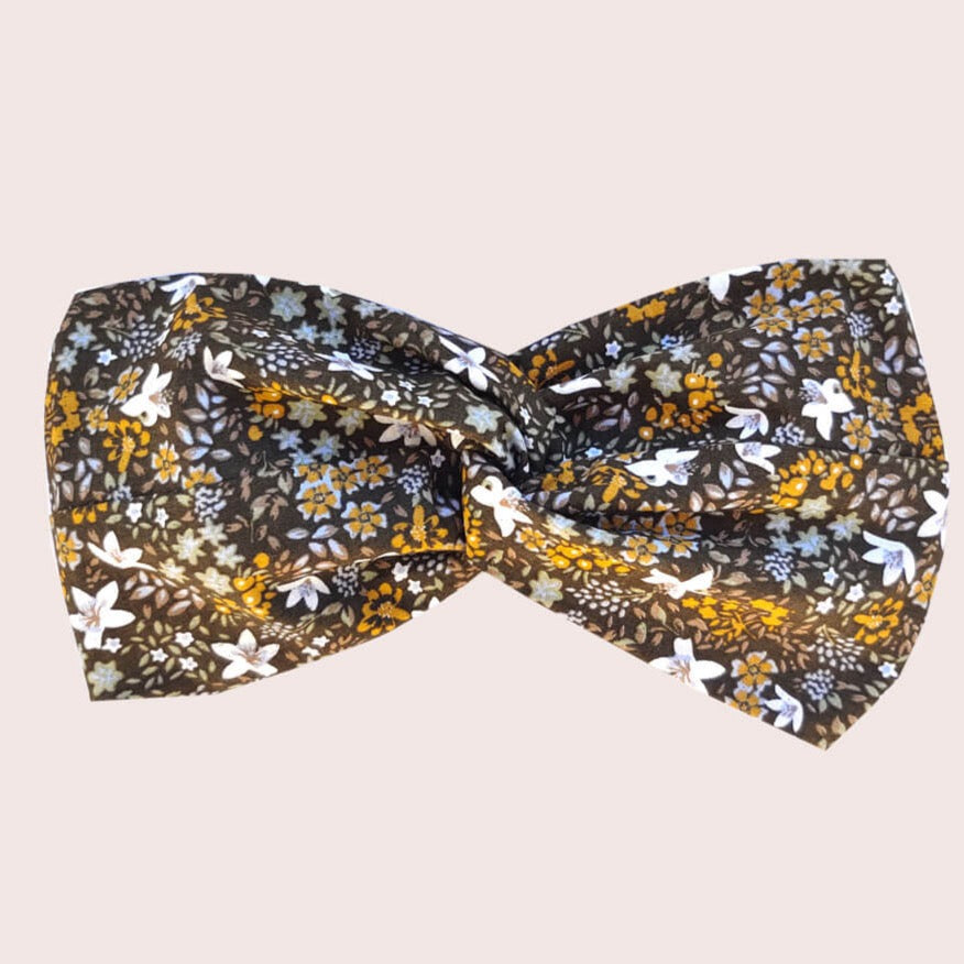 Bandeau Cheveux - Bandeau Femme - Accessoire De Mode - Bandeau - Headband - Upcycling - Coton - Headband Cheveux - Headband Fleurs - Bandeau Cheveux Fleurs - Made In France - Laure Derrey - Bobart Bijoux