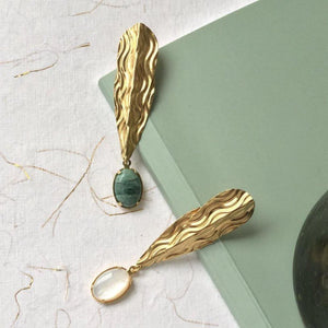 Boucles oreilles EVA KRYSTAL longue et pendantes