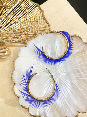 Iroquoise boucles plumes veritables