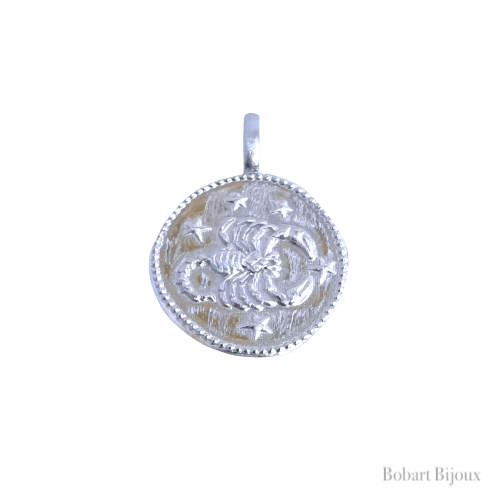 Médaille astro scopion argent 925