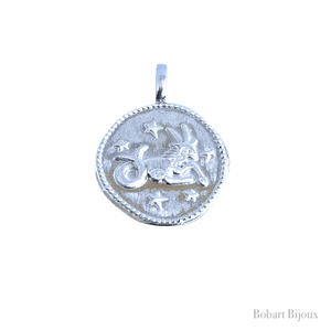 Médaille astro poisson argent 925