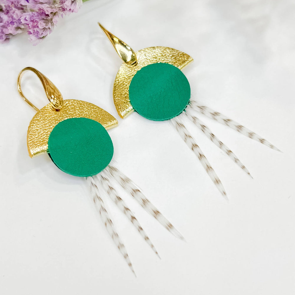 Boucles d'oreilles Naiades - Vert