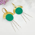 Boucles d'oreilles Naiades - Vert