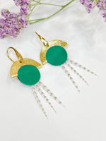Boucles d'oreilles Naiades - Vert
