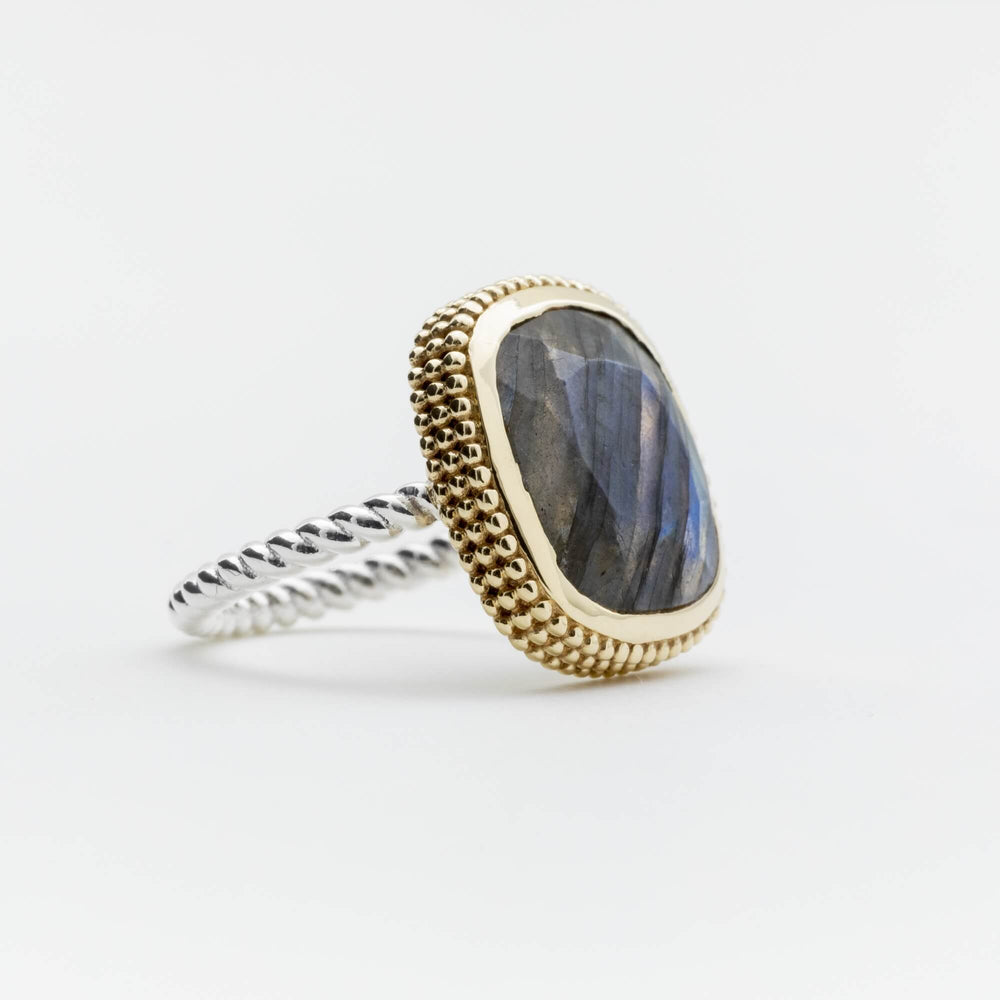 Bague Saona - argent et labradorite