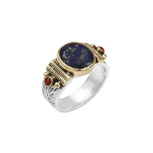 Bague CANYON - Argent et Lapis Lazuli