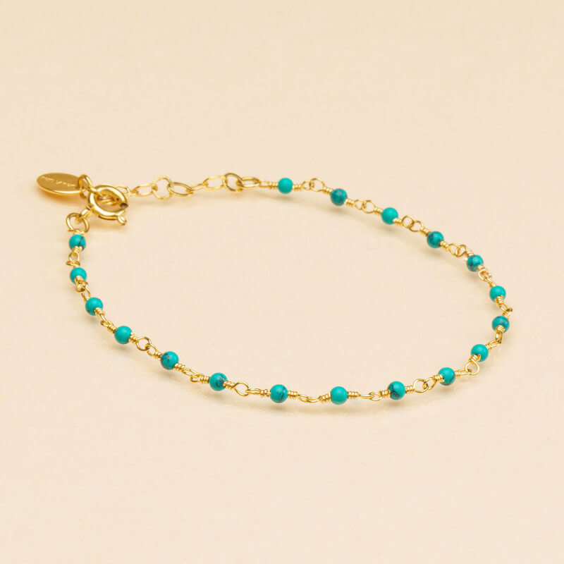 
            
                Charger l&amp;#39;image dans la galerie, bracelet inde UNE à UNE - pierres naturelles - turquoise
            
        