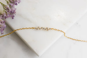 bracelet plaqué or pavés de zirconiums