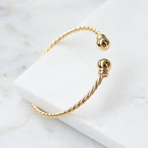Bracelet jonc torsade