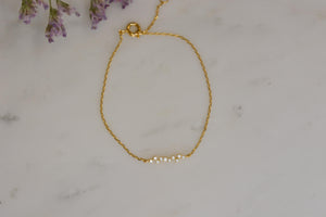 bracelet plaqué or constellation zirconium