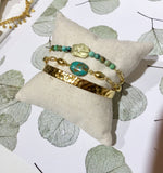 Bracelet Turquoise et Quartz Jaune