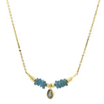 Collier DROP precious - Labradorite et Apatite