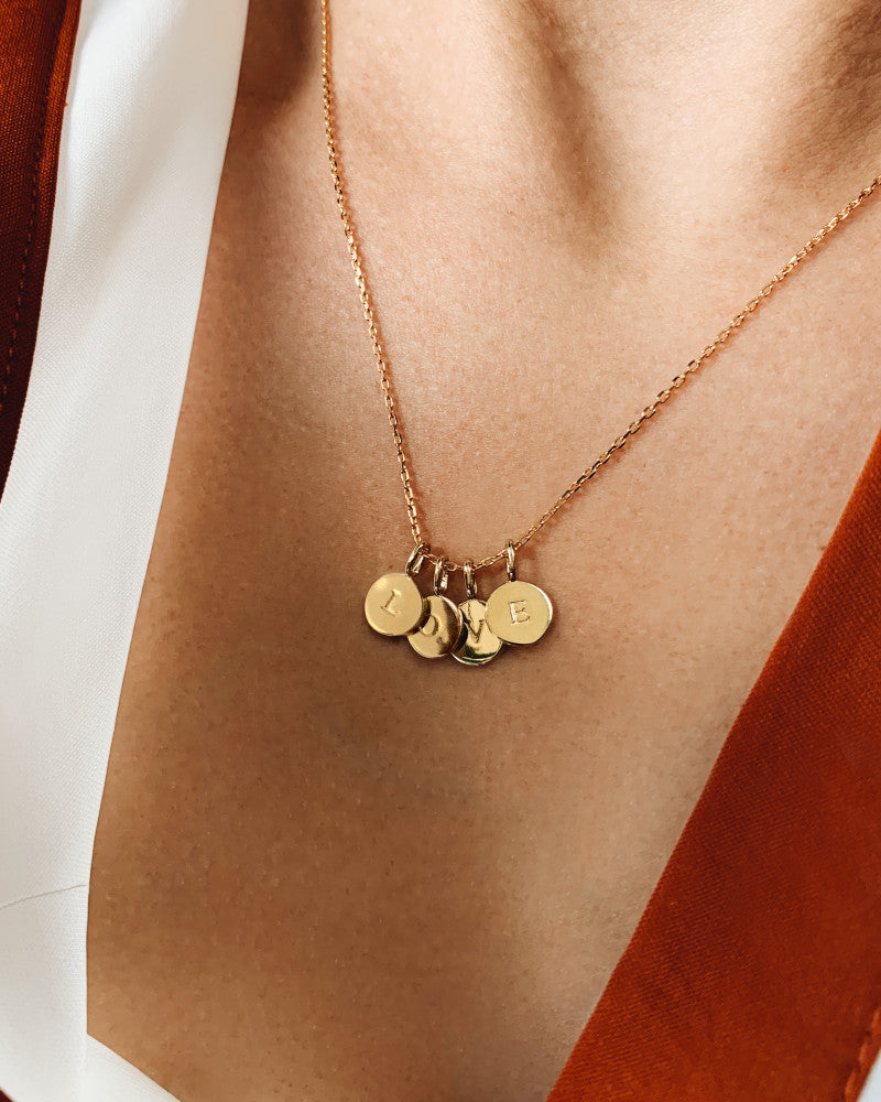 COLLIER INITIALES  (COURT) À COMPOSER