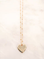 Collier Maddy - pendentif coeur - Bijoux plaqué or 