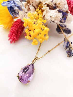 Collier Iris - Améthyste (grande)