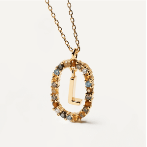 Collier original lettre Pd paola