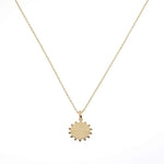 Collier Ilios - Mini Médaille Soleil