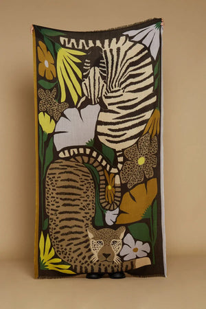 Echarpe Folk - Inoui Editions - imprimé jungle