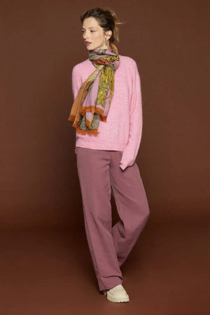 Echarpe en laine thadeus lilas - Inoui  Modifier le texte alternatif